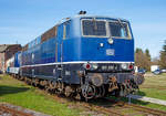   Die Serien-Zweisystemlokomotive 181 206-4 (91 80 6181 206-4 D-DB), am 25.03.2017 im DB Museum Koblenz.