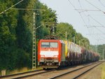 DB Schenker 189 071-4 unterwegs nach Europoort (NL). Schwarzer Weg, Vrasselt, Emmerich am Rhein 03-07-2015.