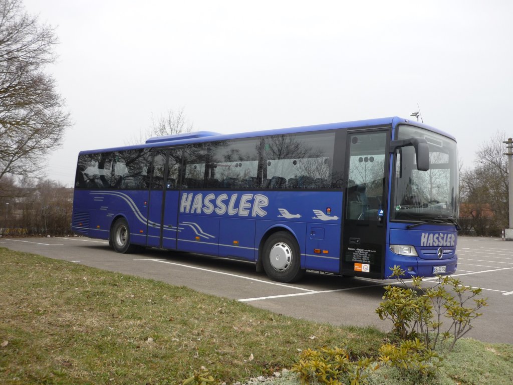 Ein  Hassler-Reisen Bus aus B�blingen in Maichingen  Am 23.03.2013