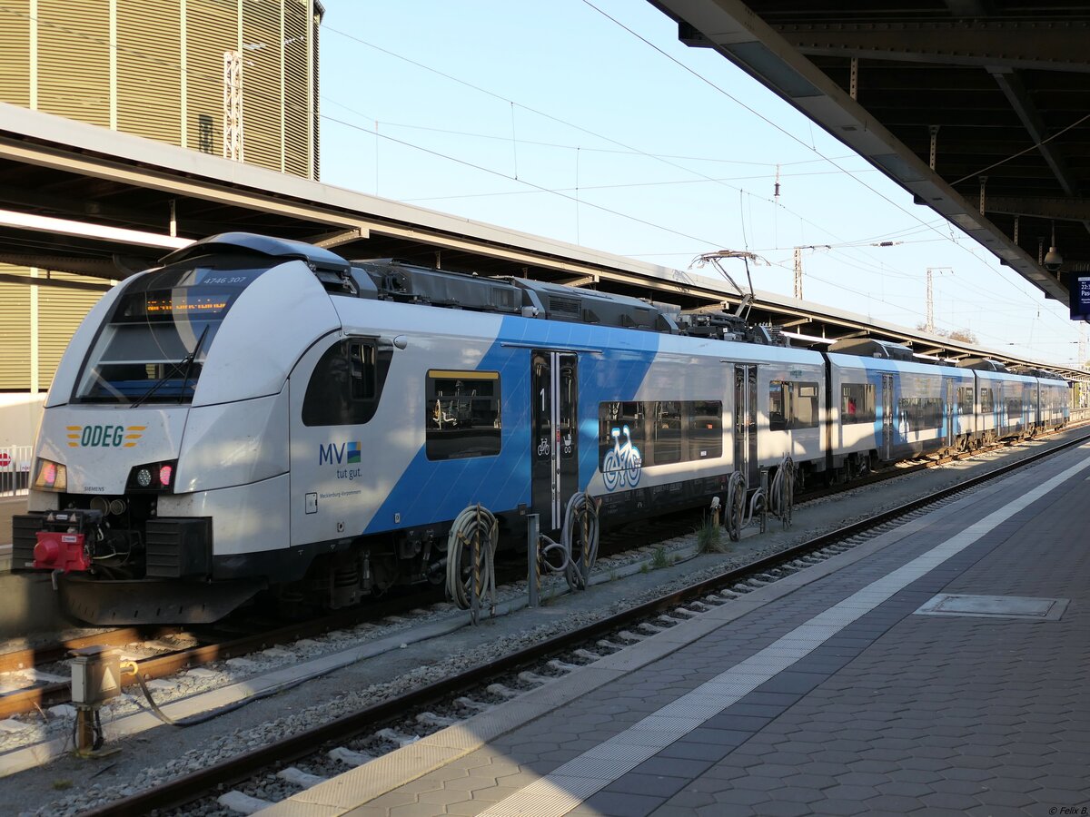 4746 307 der ODEG in Stralsund.