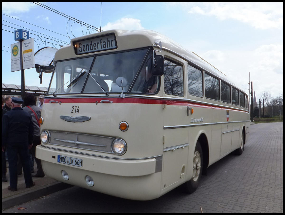 Ikarus 66 der Rostocker Stra�enbahn AG in Rostock.
