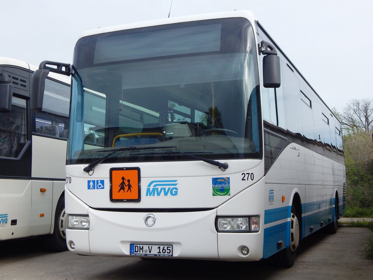 Irisbus Crossway der MVVG in Burg Stargard.