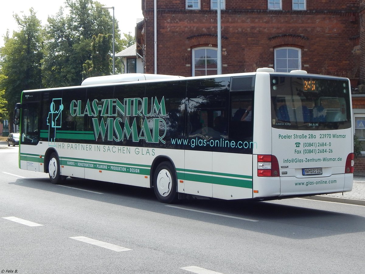 MAN Lion's City der BusBetriebe Wismar in Wismar.