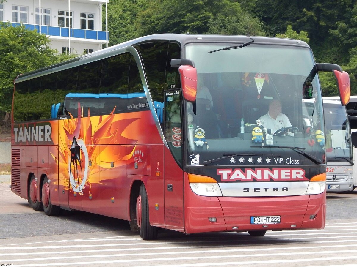 Setra 417 HDH von Tanner aus Deutschland im Stadthafen Sassnitz.
