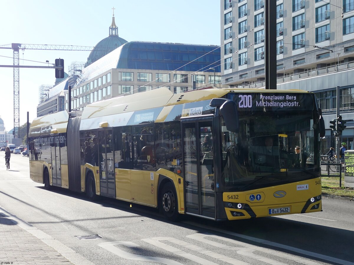 Solaris Urbino 18 electric der BVG in Berlin.