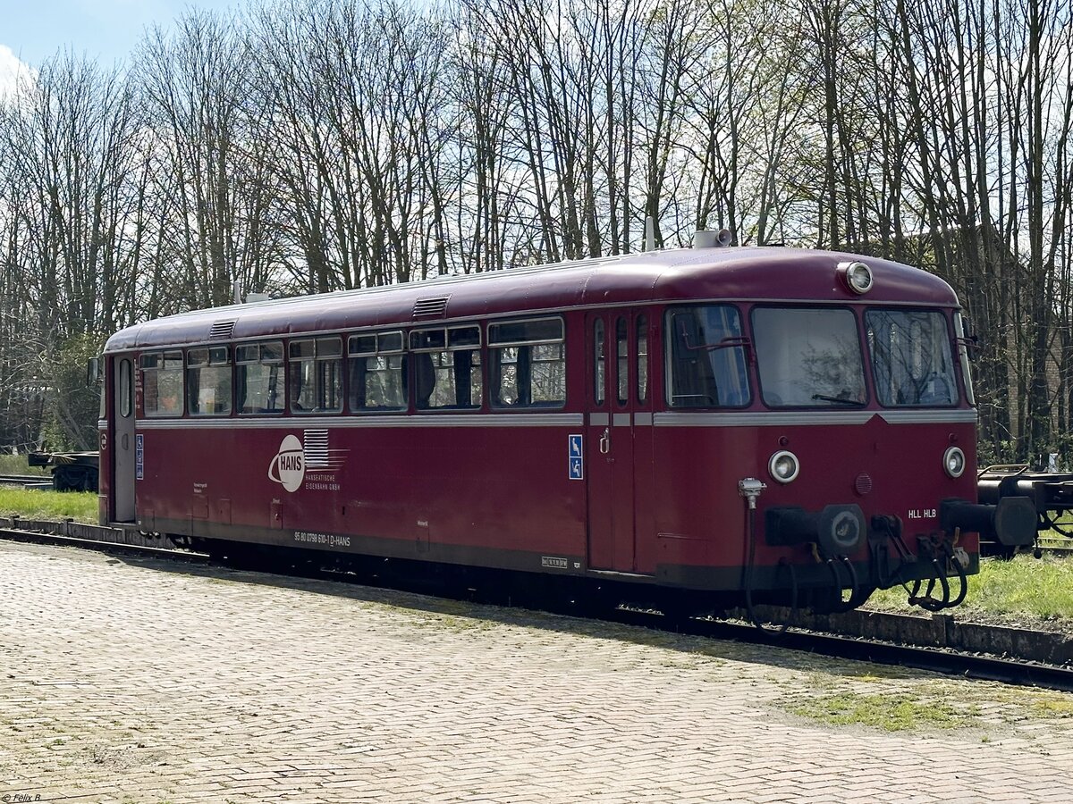 VT 798 der Hanseatischen Eisenbahn in Plau am See.