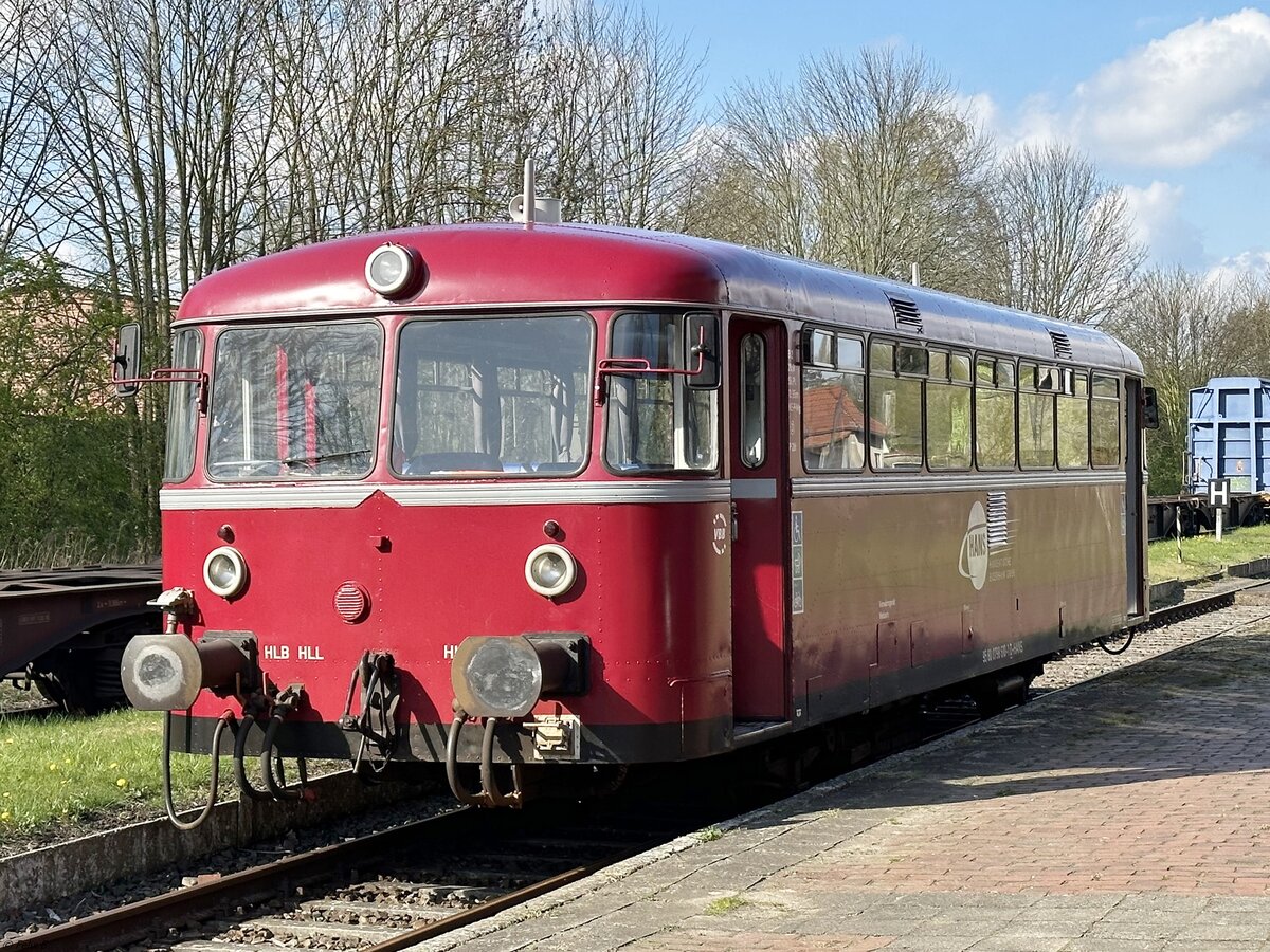 VT 798 der Hanseatischen Eisenbahn in Plau am See.