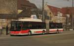 MAN Gelenkbus der VAG N�rnberg am 18.02.2014 vor dem dortigen Hauptbahnhof.
