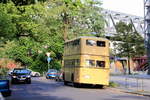 Heckpartie Büssing D2U Traditionsbus in der Trebbiner Str.