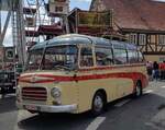 Setra-Oldiebus steht anl. der Fladungen Classics 2023 in Fladungen
