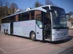 Mercedes Tourismo von W�rlitz Tourist aus Deutschland im Stadthafen Sassnitz.
