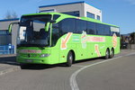 Mercedes-Benz Tourismo der Firma Meinfernbus stand am Nachmittag des 01.04.2016 in H�he Rostock Hauptbahnhof/S�d rum.