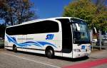 MERCEDES BENZ TRAVEGO von den  Steierm�rkischen Landesbahnen  (Steiermark/�sterreich) im September 2012 in Krems.