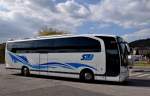 MERCEDES BENZ TRAVEGO von den  Steierm�rkischen Landesbahnen  (Steiermark/�sterreich) im September 2012 in Krems.