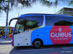 Frankreich, Languedoc-Roussillon, Hérault, Montpellier Sabines (an der Trambahn Linie 2): ein OUIBUS (vorher: iD BUS) der SNCF (IRIZAR i6).