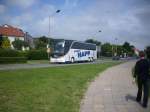 Setra 416 HDH von dem Reiseb�ro Happ aus Deutschland im Stadthafen Sassnitz.