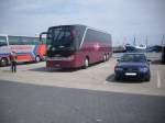 Setra 416 HDH von Car Rouge aus der Schweiz im Stadthafen Sassnitz.
