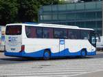 Setra 415 GT-HD von der Usedomer Bäderbahn im Stadthafen Sassnitz.