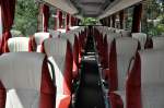 Sch�ne Sitze im Setra 515 HD von REESE Reisen aus der BRD im Juni 2015 in Krems gesehen.