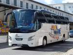 VDL Futura von Primo Reisen aus Deutschland im Stadthafen Sassnitz.