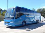 Volvo 9700 von Barks aus Schweden mit Anhänger in Binz.