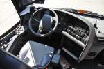 Fahrerstand im VOLVO 9700 von Schwarz Reisen aus �sterreich im Juni 2015 in Krems.