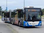 MAN Lion's City der Rostocker Straßenbahn AG in Rostock.