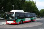 Mercedes Citaro II als Linienbus in Naumburg / Saale, mit Werbung Asklepios Klinik Wei�enfels, fotografiert am Hauptbahnhof in Naumburg am 02.08.2012