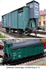 Gedeckter Güterwagen G 10 der Länderbahn Baden-Württemberg, Original und Modell