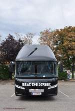 Frontansicht des NEOPLAN STARLINER aus �sterreich im September 2013 in Krems gesehen.