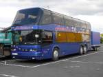 Neoplan des Busunternehmens  Hartmann  steht auf dem Autohof Werneck, 14.10.2009    