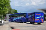 Setra 515 HD von Jakob Reisen aus der BRD mit Radanh�nger in Krems gesehen.